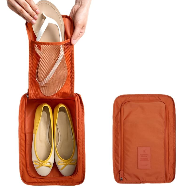 Letter Patched Shoe Storage Bag Organizer for Travel