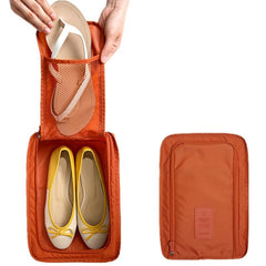 Letter Patched Shoe Storage Bag Organizer for Travel