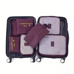 7pc Set Luggage Bags Dustproof Multifunctional Travel Storage Bags