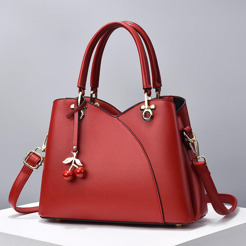 Stitching Detail Crossbody Bag Faux Leather Women's Purse