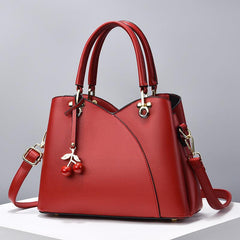 Stitching Detail Crossbody Bag Faux Leather Women's Purse