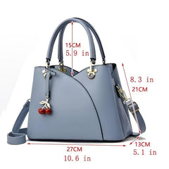 Stitching Detail Crossbody Bag Faux Leather Women's Purse