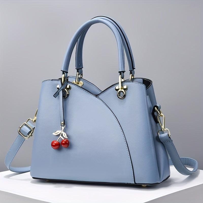 Stitching Detail Crossbody Bag Faux Leather Women's Purse