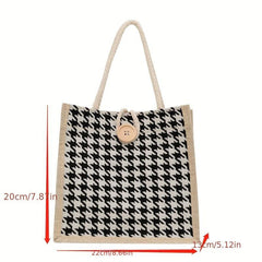 Canvas Lunch Bag Women's Tote & Storage Bag