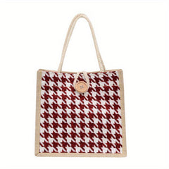 Canvas Lunch Bag Women's Tote & Storage Bag