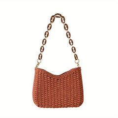Boho Style Straw Handbag Women Shoulder Bag