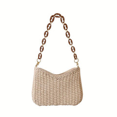 Boho Style Straw Handbag Women Shoulder Bag
