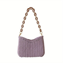 Boho Style Straw Handbag Women Shoulder Bag