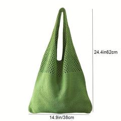 Vintage Hollow Crochet Bag Women's Knitted Tote Bag