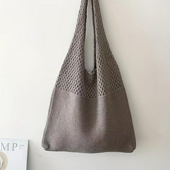 Vintage Hollow Crochet Bag Women's Knitted Tote Bag