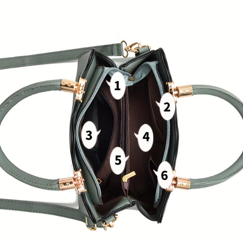Floral Embroidered Crossbody Bag Faux Leather HandBag Shoulder Bag