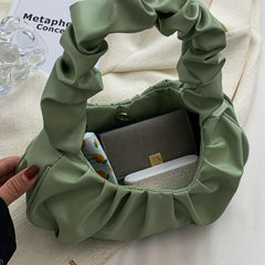Cloud Ruched Underarm Bag Sweet Handbag For Women