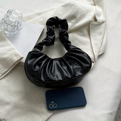 Cloud Ruched Underarm Bag Sweet Handbag For Women
