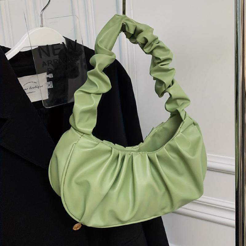 Cloud Ruched Underarm Bag Sweet Handbag For Women