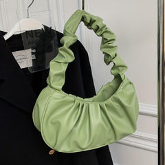 Cloud Ruched Underarm Bag Sweet Handbag For Women