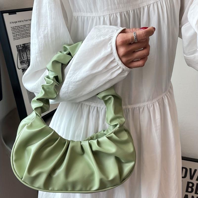 Cloud Ruched Underarm Bag Sweet Handbag For Women