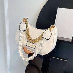 Stylish PU Underarm Bag Women's Casual Hobo Handbag & Purse