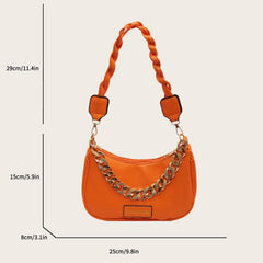 Stylish PU Underarm Bag Women's Casual Hobo Handbag & Purse
