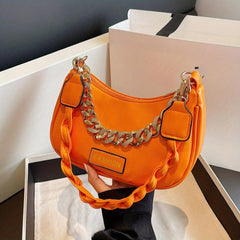 Stylish PU Underarm Bag Women's Casual Hobo Handbag & Purse