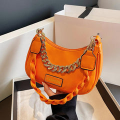 Stylish PU Underarm Bag Women's Casual Hobo Handbag & Purse