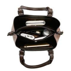 Casual Satchel Bag Faux Leather Crossbody Bag With Detachable Strap