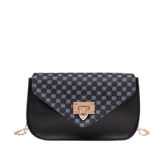 Mini Chain Crossbody Bag Geo Print Shoulder Bag Square Purse