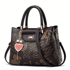 Plaid Crossbody Top Handle Tote Bag Retro Style