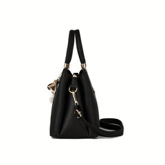 PU Leather Crossbody Bag Top Handle Satchel Purse