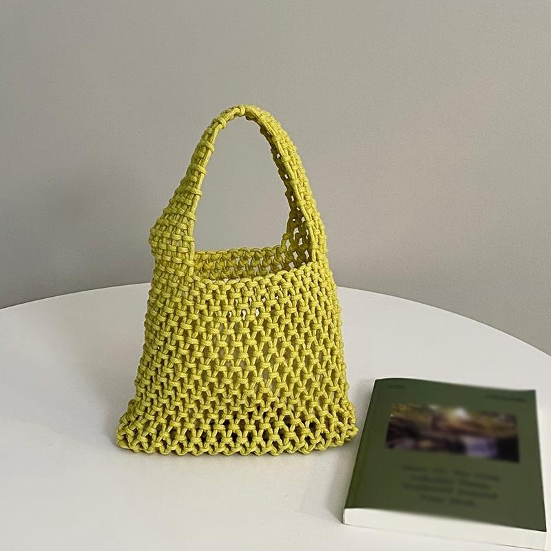 Mesh Handbag Crochet Beach Bag