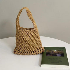 Mesh Handbag Crochet Beach Bag