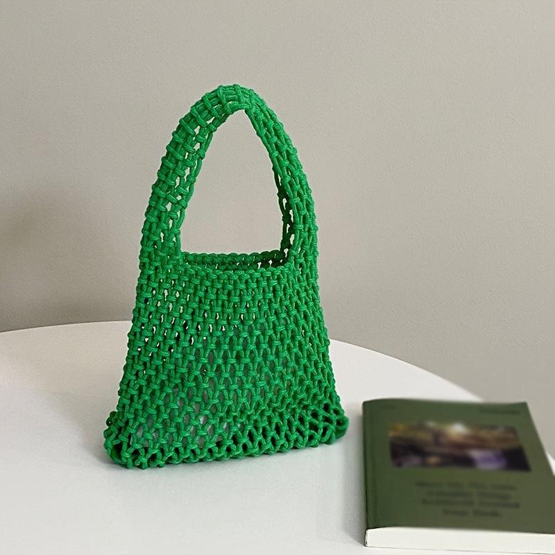 Mesh Handbag Crochet Beach Bag