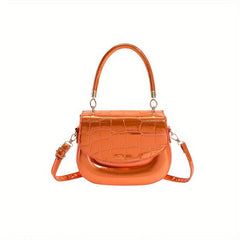 Mini Crocodile Handbag Metallic Purse Street Crossbody Bag