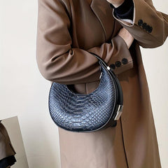 Crocodile Pattern Shoulder Bag Underarm Bag