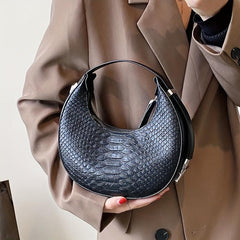 Crocodile Pattern Shoulder Bag Underarm Bag