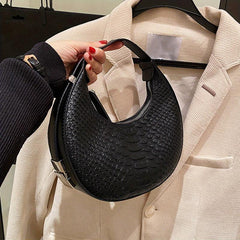 Crocodile Pattern Shoulder Bag Underarm Bag