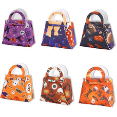 6 Pcs Halloween Pattern Handbag Versatile Candy Storage Bag