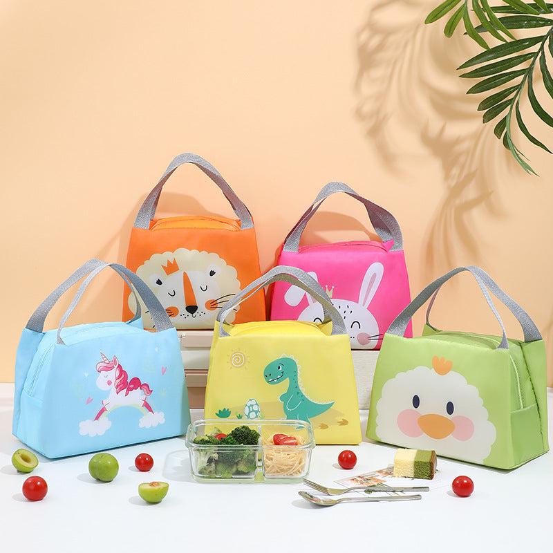 Cartoon Animal Pattern Lunch Bag Insulation Cooler Box Handbags
