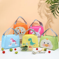 Cartoon Animal Pattern Lunch Bag Insulation Cooler Box Handbags