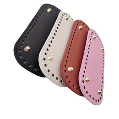 Round Bottom Rivet PU Leather Basket Bases for DIY Handbag