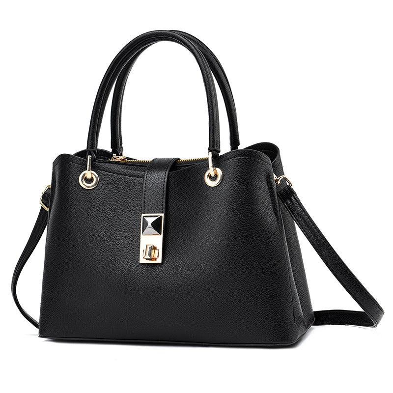 Large Capacity Twist Lock Shoulder Bag