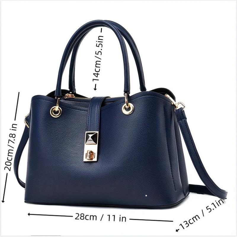 Large Capacity Twist Lock Shoulder Bag