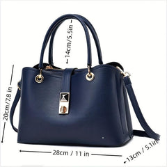 Large Capacity Twist Lock Shoulder Bag