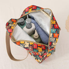 Cartoon Print Toiletry Travel Bag Large Capacity Hand Storage Bag