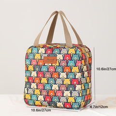 Cartoon Print Toiletry Travel Bag Large Capacity Hand Storage Bag