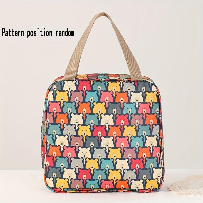 Cartoon Print Toiletry Travel Bag Large Capacity Hand Storage Bag