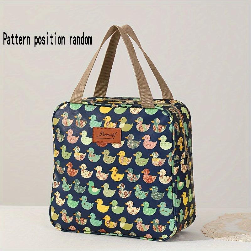 Cartoon Print Toiletry Travel Bag Large Capacity Hand Storage Bag