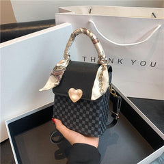 Geometric Print Crossbody Bag Vintage Handbag Wallet