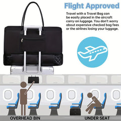 Large Capacity Weekender Duffle Bag With Clutch Purse
