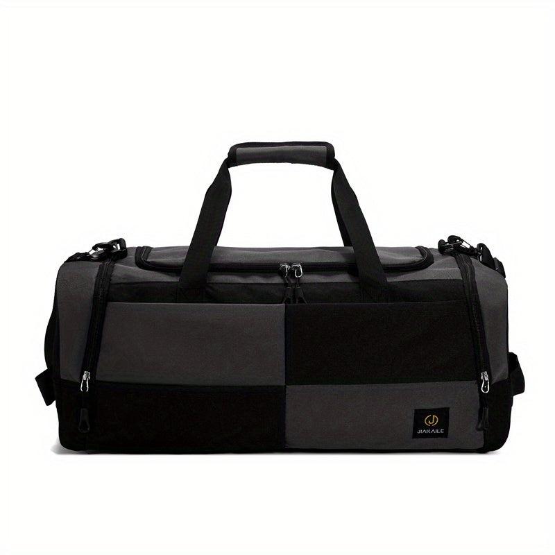 Large Capacity Colorblock Travel Backpack Multifunctional Luggage Bag