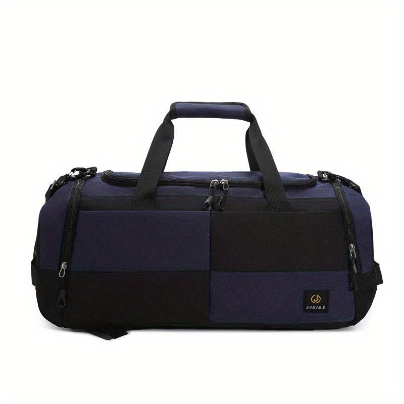 Large Capacity Colorblock Travel Backpack Multifunctional Luggage Bag